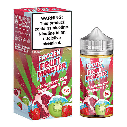 Frozen Fruit Monster eJuice - Strawberry Kiwi Pomegranate Ice - 100ml / 0mg