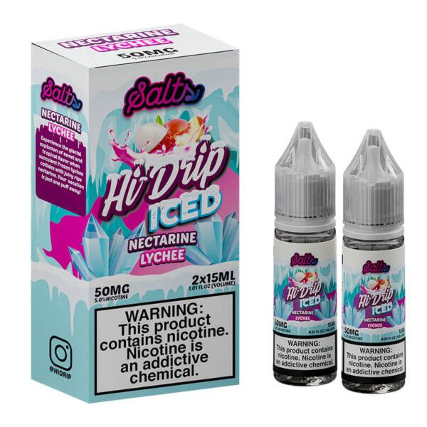 Hi-Drip Iced Salt Nectarine Lychee Ejuice