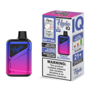 Hyde IQ Recharge - Disposable Vape Device - Peach Blueberry - Single, 8ml