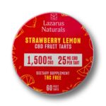 Lazarus Naturals CBD Fruit Tarts - Strawberry Lemon 25mg 60