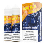 MEGA E-Liquids Sub Ohm Salts - Blueberry Crumb - 2x60ml / 0mg