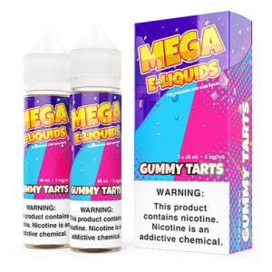 MEGA E-Liquids Sub Ohm Salts - Gummy Tarts - 2x60ml / 0mg