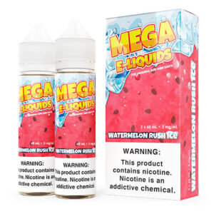 MEGA E-Liquids Sub Ohm Salts - Watermelon Rush ICE - 2x60ml / 0mg