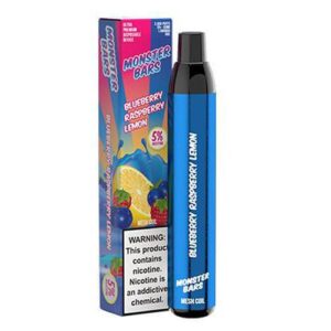 Monster Bars Blueberry Raspberry Lemon Disposable Vape Pen