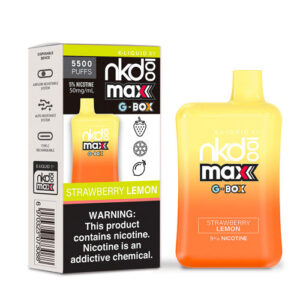 Naked 100 Max G-Box - Disposable Vape Device - Strawberry Lemon - Single, 14ml