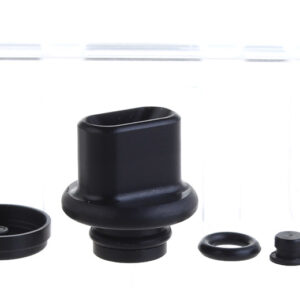 Never Normal NN Whistle V2 Styled POM Drip Tip + Button Kit for dotMod dotAIO (Black)
