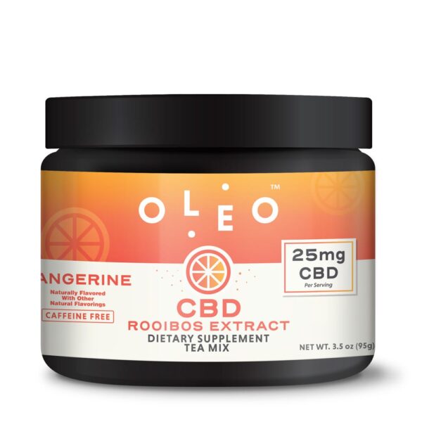 OLEO™ Tangerine Rooibos Tea Mix with OleoCBD™ 10 Serving Jar