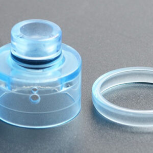 PMMA 510 Drip Tip + Top Cap + Decorative Ring Kit for Haku Venna RDA Atomizer (Blue)