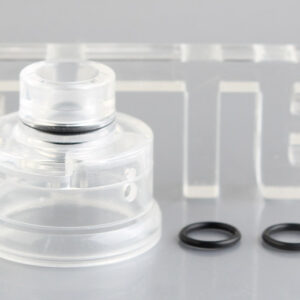 PMMA 510 Drip Tip + Top Cap + Decorative Ring Kit for Haku Venna RDA (Translucent)