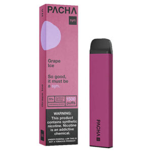 Pachamama SYNthetic 1500 - Disposable Vape Device - Grape Ice - 10 Pack / 50mg