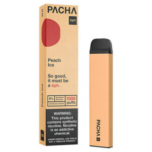 Pachamama SYNthetic 1500 - Disposable Vape Device - Peach Ice - 10 Pack / 50mg