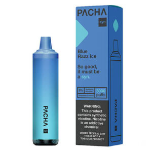 Pachamama SYNthetic 3000 - Disposable Vape Device - Blue Razz Ice - 10 Pack / 50mg
