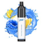 Pod 3500 by Pod Juice - Disposable Vape Device - Blue Razz Lemonade - 10 Pack (90ml) / 55mg
