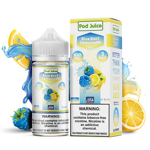 Pod Juice - Blue Razz Lemonade - 100mL - 100mL / 3mg