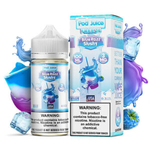 Pod Juice Tobacco-Free - Blue Razz Slushy Freeze - 100ml / 0mg