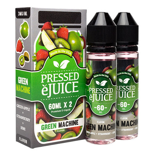 Pressed E-Juice - Green Machine - 2x60ml / 3mg