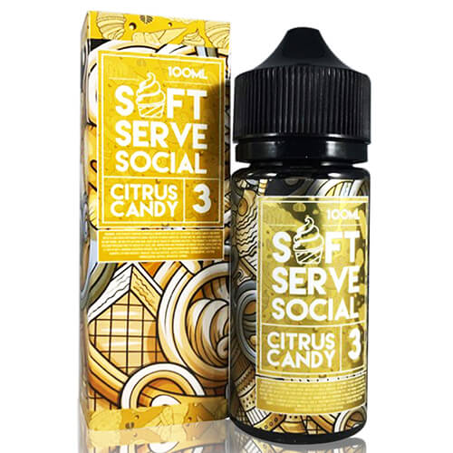 Soft Serve Social eLiquid - Citrus Candy - 100ml / 0mg