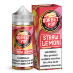 Sorbet Pop eJuice - Straw-Lemon Sorbet - 100ml / 0mg