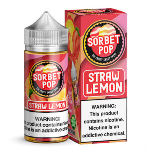 Sorbet Pop eJuice - Straw-Lemon Sorbet - 100ml / 3mg