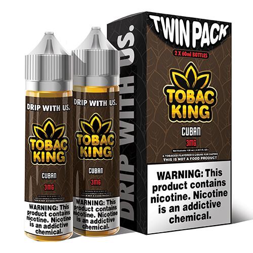 Tobac King eJuice Synthetic - Cuban - 2x60ml / 3mg