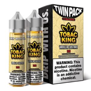 Tobac King eJuice Synthetic - Vanilla Custard - 2x60ml / 3mg
