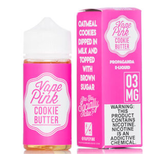 Vape Pink E-Liquid - Cookie Butter - 100ml / 0mg