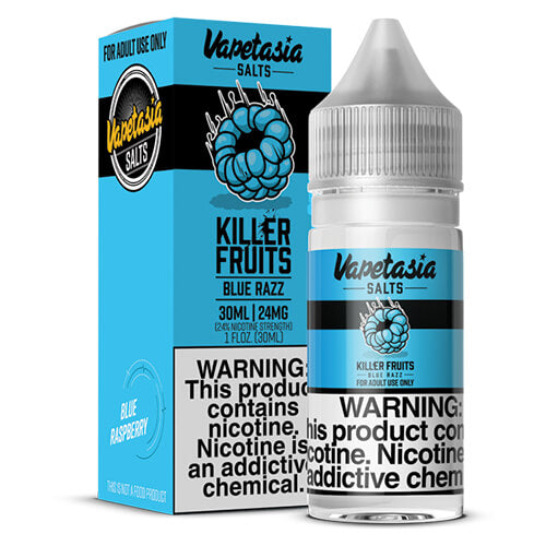 Vapetasia Killer Fruits NTN SALTS - Blue Razz - 30ml / 48mg - Vape Habitat