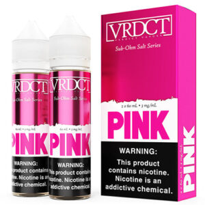 Verdict Vapors Sub Ohm Salts - Pink - 2x60ml / 0mg