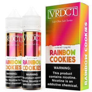 Verdict Vapors Sub Ohm Salts - Rainbow Cookies - 2x60ml / 0mg