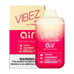 Vibez Air 6K - Disposable Vape Device - Peach Raspberry - Single, 11ml