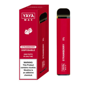 YAYA MAX 2500 NTN - Disposable Vape Device - Strawberry - 50mg, 6.5mL