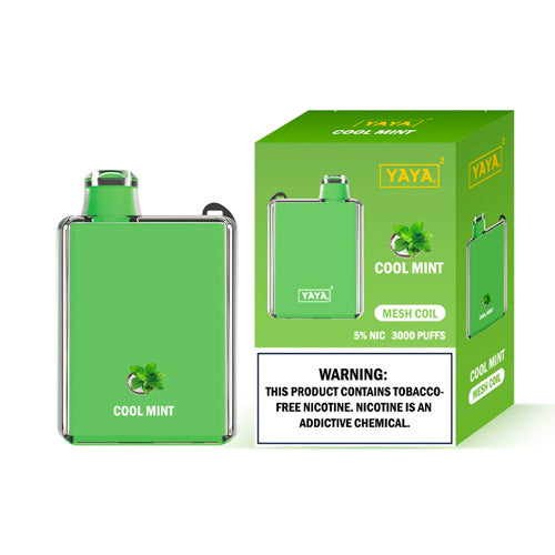 YAYA Square 3000 NTN - Disposable Vape Device - Cool Mint - 50mg, 8.5mL