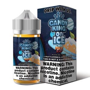 Candy King On Ice eJuice Synthetic - Peachy Rings On Ice - 100ml / 3mg