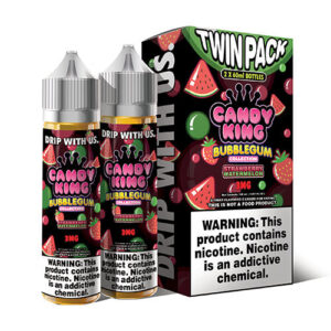 Candy King eJuice Bubblegum Collection - Strawberry Watermelon - 2x60ml / 0mg