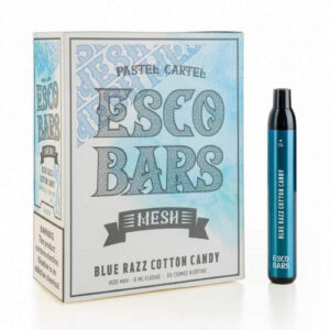 Esco Bars Mesh - Disposable Vape Device - Blue Raz Cotton Candy - 10 Pack (60ml) / 50mg