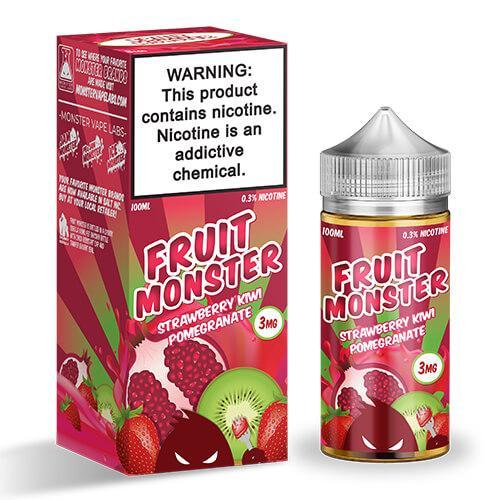 Fruit Monster eJuice Synthetic - Strawberry Kiwi Pomegranate - 100ml / 3mg