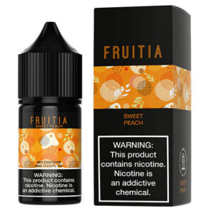 Fruitia eJuice Synthetic SALTS - Sweet Peach Soda - 30ml / 50mg