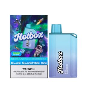 HotBox 7500 by Puff Labs - Disposable Vape Device - Blue Slushee Ice - 5 Pack (80ml) / 50mg