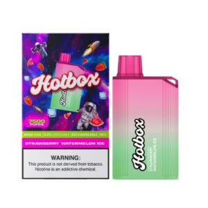 HotBox 7500 by Puff Labs - Disposable Vape Device - Strawberry Watermelon Ice - 5 Pack (80ml) / 50mg