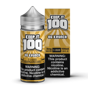 Keep It 100 Synthetic E-Juice - Krunch - 100ml / 0mg