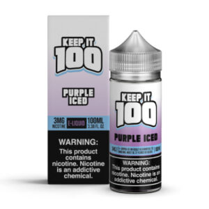 Keep It 100 Synthetic E-Juice - Purple Iced - 100ml / 3mg