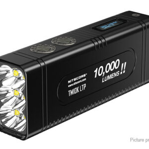 Nitecore TM10K LTP 10000LM 6500K OLED Display LED Flashlight w/15.12Wh Battery