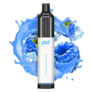 Pod 3500 by Pod Juice - Disposable Vape Device - Chilled Blue Razz - 10 Pack (90ml) / 55mg
