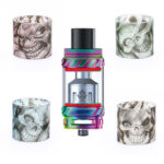 SMOK TFV8 & TFV12 Custom Glass by VCG Customs - Skull - TFV12 King / Black