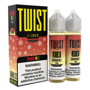 Twist E-Liquids - Crimson No.1 (Strawberry Crush) - 2x60ml / 0mg