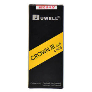 Uwell Crown 3 III Replacement Coils 0.5ohm (4-Pack) - Default Title