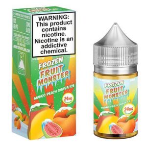 Frozen Fruit Monster eJuice Synthetic SALT - Mango Peach Guava Ice - 30ml / 24mg