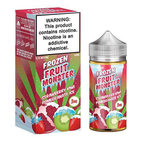 Frozen Fruit Monster eJuice Synthetic - Strawberry Kiwi Pomegranate Ice - 100ml / 0mg