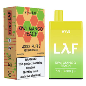 Hyve 4K NTN x Laf - Disposable Vape Device - Kiwi Mango Peach - 10ml, 50mg