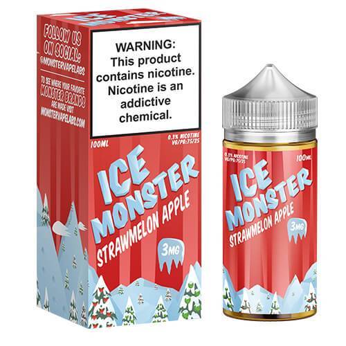 ICE Monster eJuice Synthetic - Strawmelon Apple Ice - 100ml / 3mg